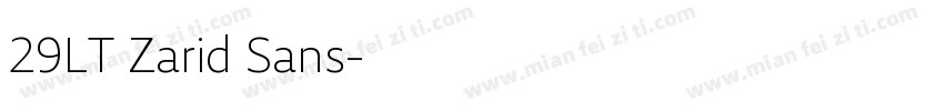 29LT Zarid Sans字体转换